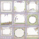 Scrapbook papír, Eau de lavande, 31,5x30 cm