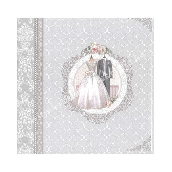 Scrapbook papír, Esküvő, 30,5x30,5 cm