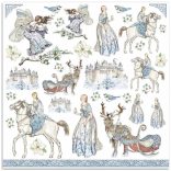 Scrapbook papír, tél, 31,5x30 cm