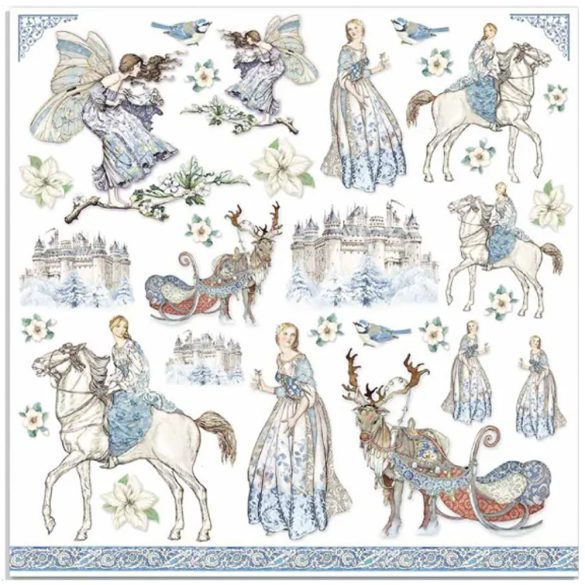 Scrapbook papír, tél, 31,5x30 cm