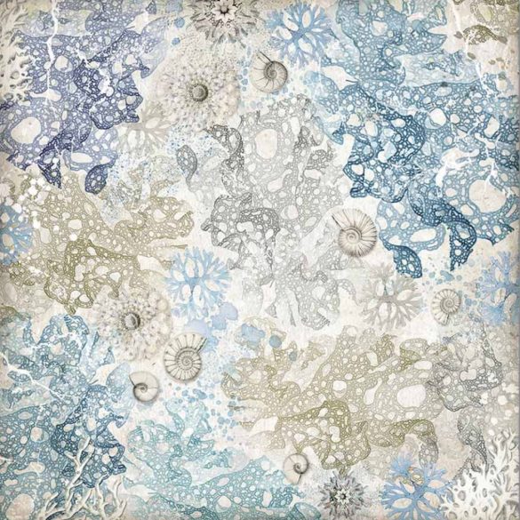 Scrapbook papír, Fehér farkas, 31,5x30 cm