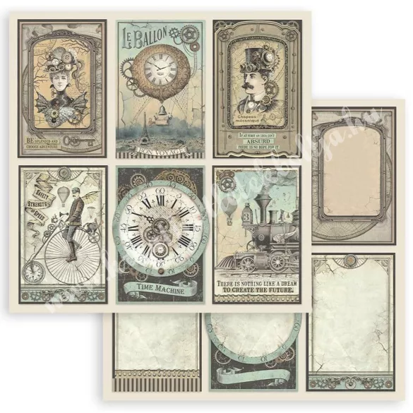 Scrapbook tömb, Fantasztikus utazás, 30,5x30,5 cm, 10 db/csomag