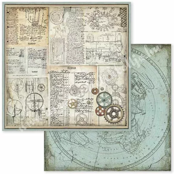 Scrapbook tömb, Fantasztikus utazás, 30,5x30,5 cm, 10 db/csomag
