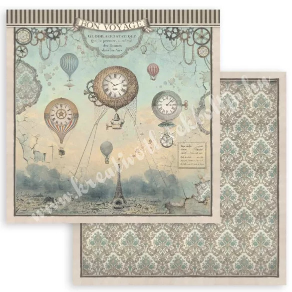 Scrapbook tömb, Fantasztikus utazás, 30,5x30,5 cm, 10 db/csomag