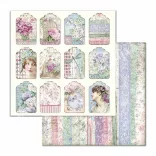 Scrapbook tömb, Hortenzia, 30,5x30,5 cm, 10 db/csomag