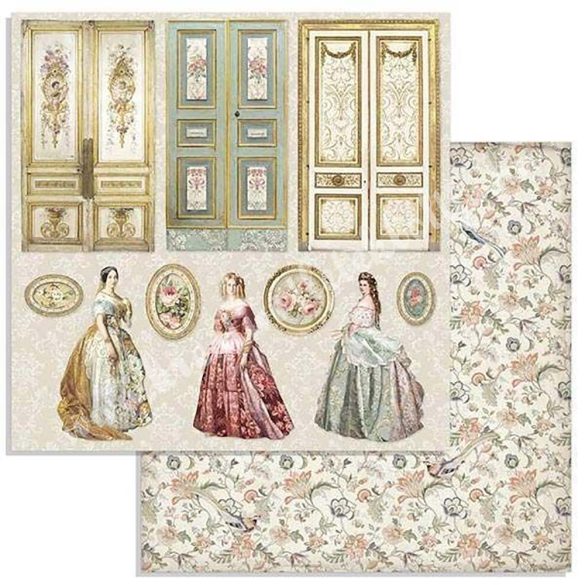 Scrapbook tömb, Hercegnő, 30,5x30,5 cm, 10 db/csomag