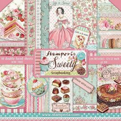 Scrapbook tömb, Sütik, 30,5x30,5 cm, 10 db/csomag