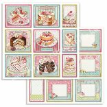 Scrapbook tömb, Sütik, 30,5x30,5 cm, 10 db/csomag