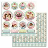 Scrapbook tömb, Sütik, 30,5x30,5 cm, 10 db/csomag