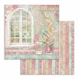 Scrapbook tömb, Orchideák és macskák, 30,5x30,5 cm, 10 db/csomag