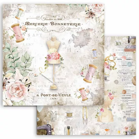 Scrapbook tömb, Szálak, 30,5x30,5 cm, 10 db/csomag