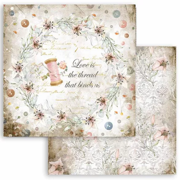 Scrapbook tömb, Szálak, 30,5x30,5 cm, 10 db/csomag