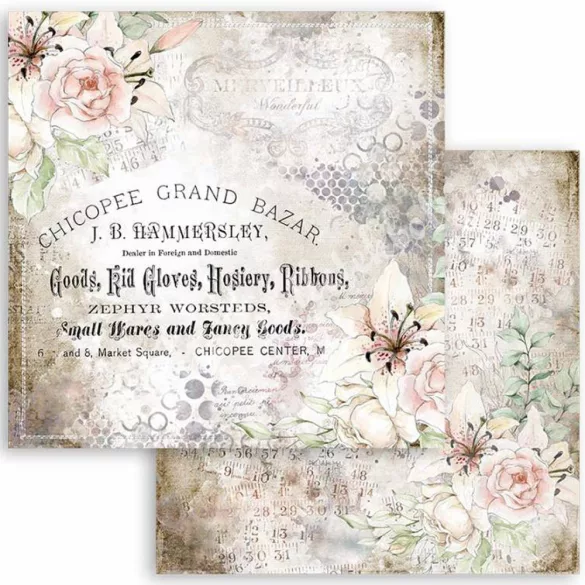 Scrapbook tömb, Szálak, 30,5x30,5 cm, 10 db/csomag