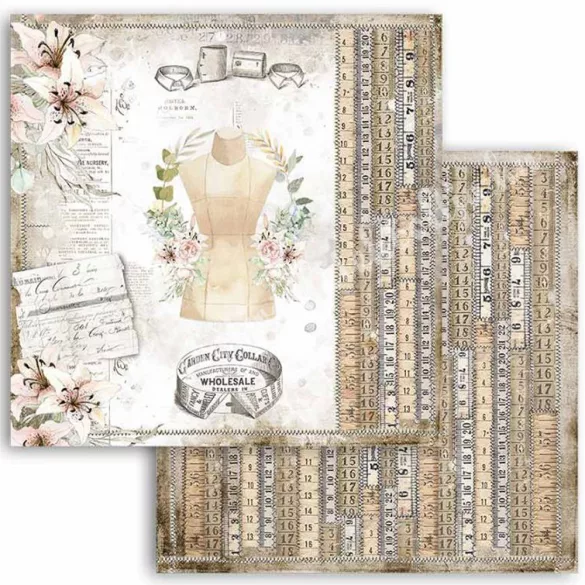 Scrapbook tömb, Szálak, 30,5x30,5 cm, 10 db/csomag