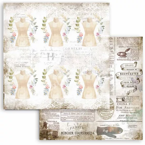 Scrapbook tömb, Szálak, 30,5x30,5 cm, 10 db/csomag