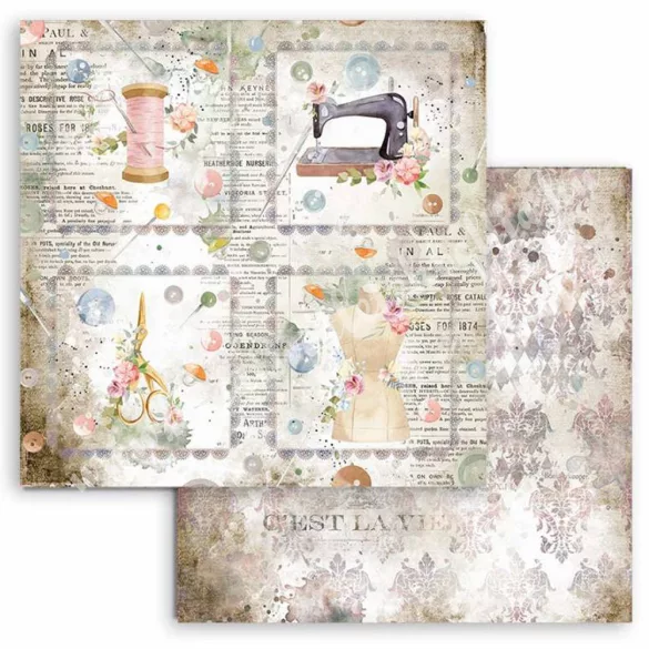 Scrapbook tömb, Szálak, 30,5x30,5 cm, 10 db/csomag