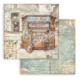 Scrapbook tömb, antikvitás, 20,3x20,3 cm, 10 db/csomag