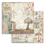 Scrapbook tömb, antikvitás, 20,3x20,3 cm, 10 db/csomag