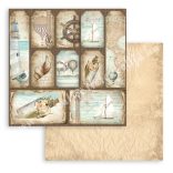 Scrapbook tömb, Tenger, 20,3x20,3 cm, 10 db/csomag