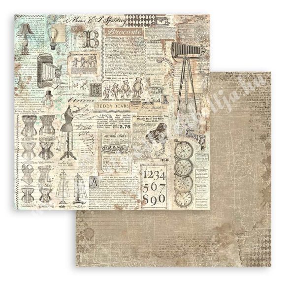 Scrapbook tömb, Hátterek, 20,3x20,3 cm, 10 db/csomag