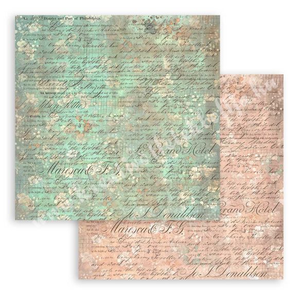 Scrapbook tömb, Hátterek, 20,3x20,3 cm, 10 db/csomag