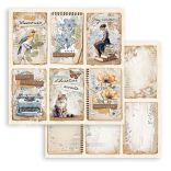 Scrapbook tömb, titkos napló, 20,3x20,3 cm, 10 db/csomag