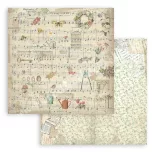 Scrapbook tömb, kert, 20,3x20,3 cm, 10 db/csomag