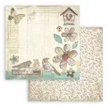 Scrapbook tömb, kert, 20,3x20,3 cm, 10 db/csomag