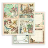 Scrapbook tömb, kert, 20,3x20,3 cm, 10 db/csomag