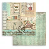Scrapbook tömb, kert, 20,3x20,3 cm, 10 db/csomag