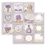 Scrapbook tömb, Provance, 20,3x20,3 cm, 10db/csomag