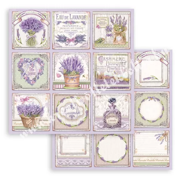 Scrapbook tömb, Provance, 20,3x20,3 cm, 10db/csomag