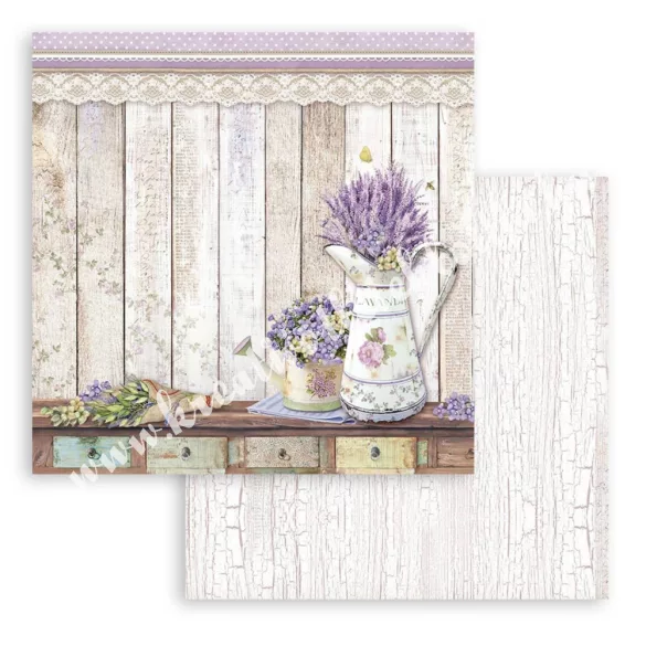 Scrapbook tömb, Provance, 20,3x20,3 cm, 10db/csomag