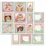 Scrapbook tömb, Sütik, 20,3x20,3 cm, 10 db/csomag