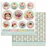 Scrapbook tömb, Sütik, 20,3x20,3 cm, 10 db/csomag