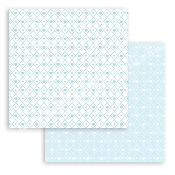 Scrapbook tömb, Babydream blue, 20x20 cm, 10 db/csomag