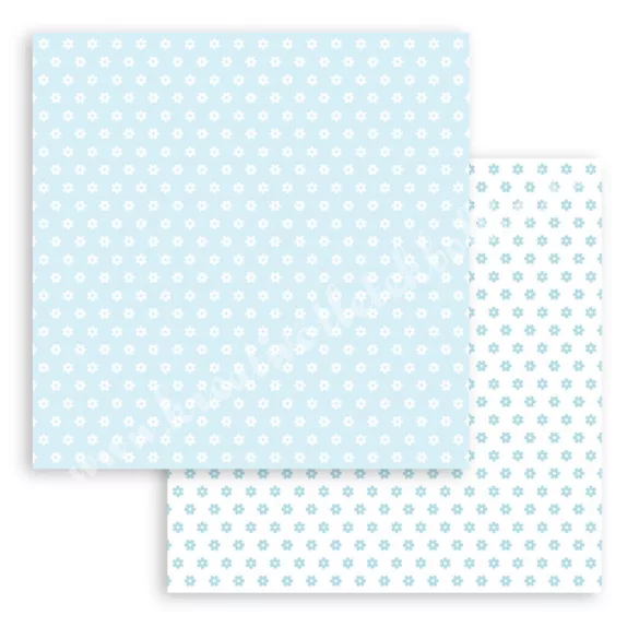 Scrapbook tömb, Babydream blue, 20x20 cm, 10 db/csomag