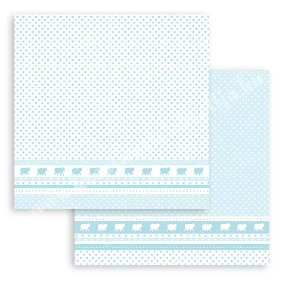 Scrapbook tömb, Babydream blue, 20x20 cm, 10 db/csomag