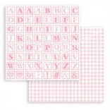 Scrapbook tömb, Babydream pink, 20x20 cm, 10 db/csomag