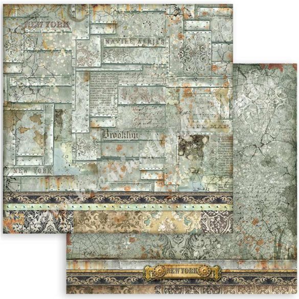 Scrapbook tömb, Hátterek, 20,3x20,3 cm, 10 db/csomag