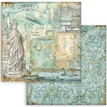 Scrapbook tömb, Hátterek, 20,3x20,3 cm, 10 db/csomag