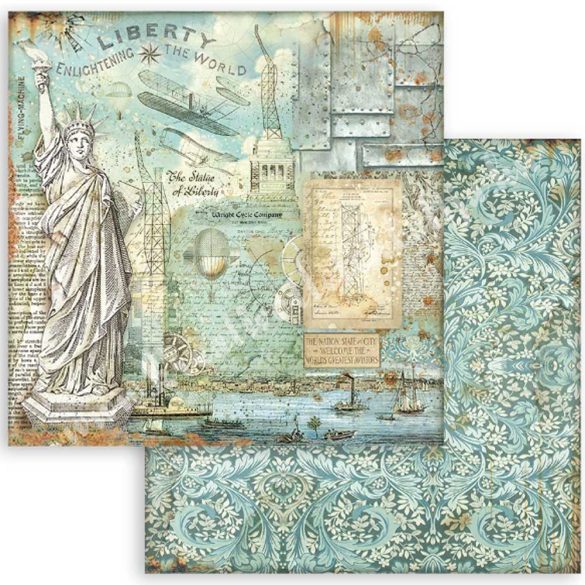 Scrapbook tömb, Hátterek, 20,3x20,3 cm, 10 db/csomag