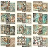 Scrapbook tömb, Fantasztikus utazás, 20,3x20,3 cm, 10 db/csomag