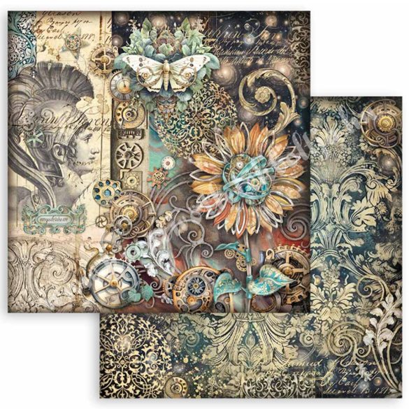 Scrapbook tömb, Fantasztikus utazás, 20,3x20,3 cm, 10 db/csomag