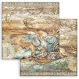 Scrapbook tömb, Fantasztikus utazás, 20,3x20,3 cm, 10 db/csomag