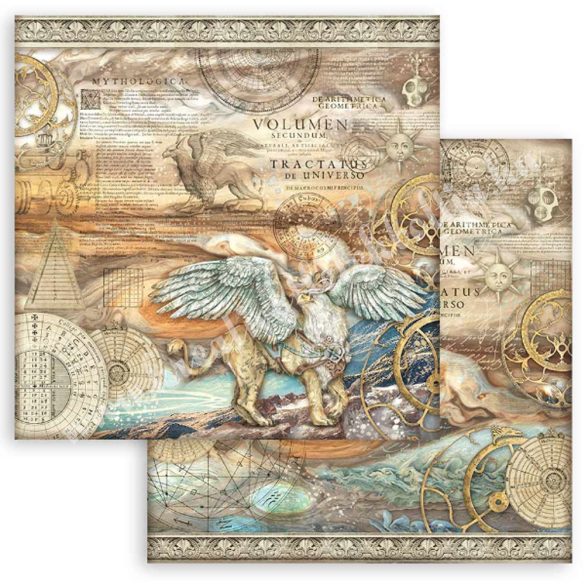 Scrapbook tömb, Fantasztikus utazás, 20,3x20,3 cm, 10 db/csomag