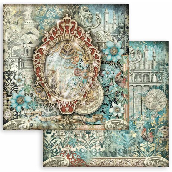 Scrapbook tömb, Fantasztikus utazás, 20,3x20,3 cm, 10 db/csomag