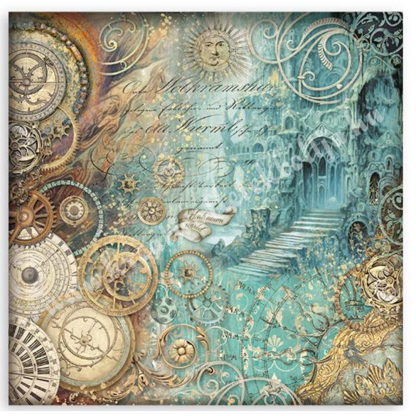 Scrapbook tömb, Fantasztikus utazás, 20,3x20,3 cm, 10 db/csomag