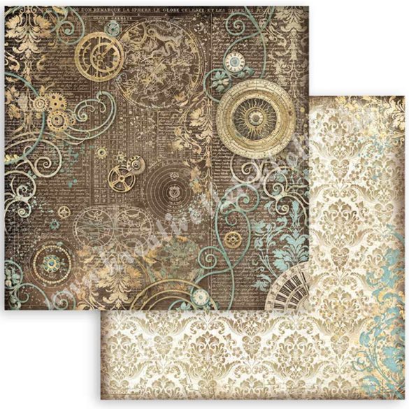 Scrapbook tömb, Hátterek, 20,3x20,3 cm, 10 db/csomag