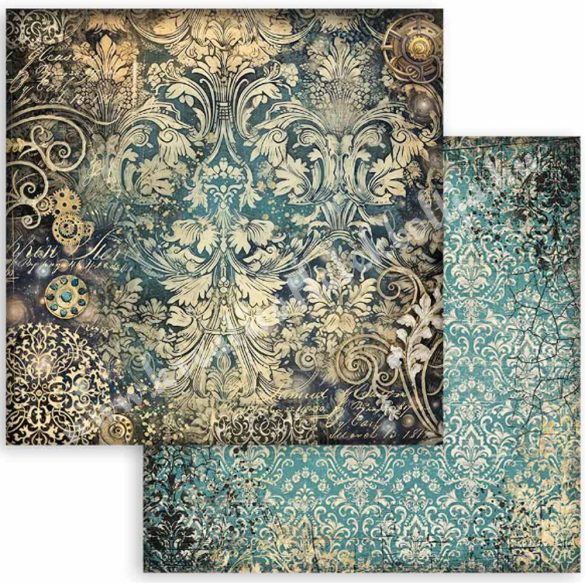 Scrapbook tömb, Hátterek, 20,3x20,3 cm, 10 db/csomag